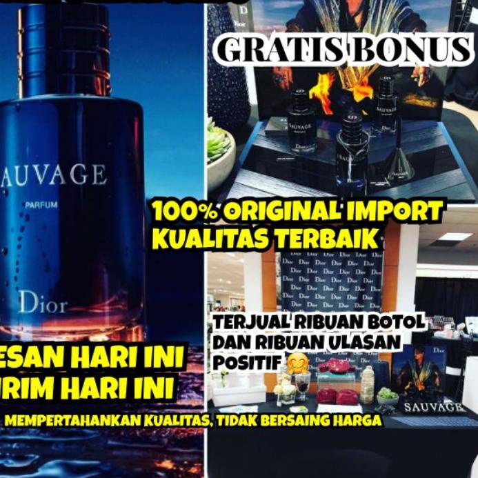 Limited |KSH|SAUVAGE DIOR PARFUM PRIA ORI IMPORT 100 ML - PARFUM LAKI - PARFUM AWET