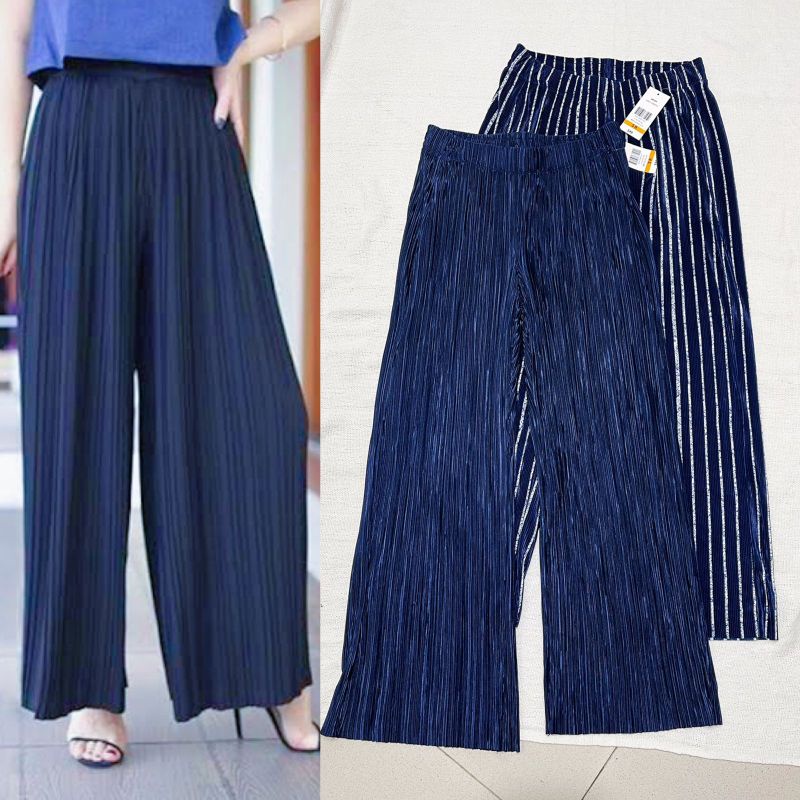 Tanjay plisket wide leg pants