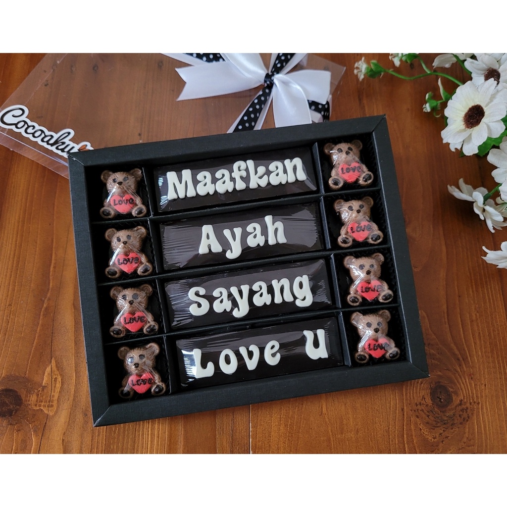 

Coklat permintaan maaf (mika box 20 sekat)