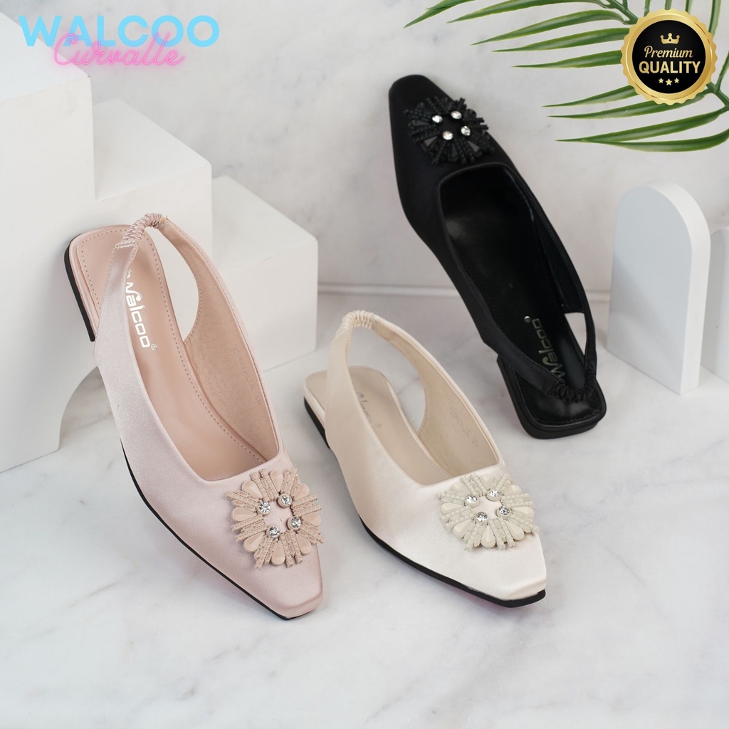 Walcoo Sepatu Wanita Balet Import CURVALLE