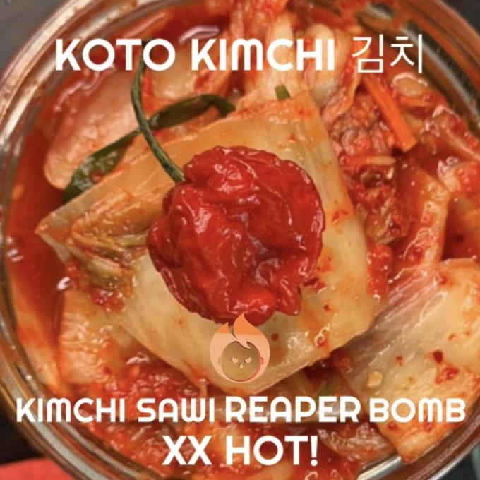 

KOTO KIMCHI REAPER BOMB. KIMCHI BLENDED WITH CAROLINA REAPER TERLARIS