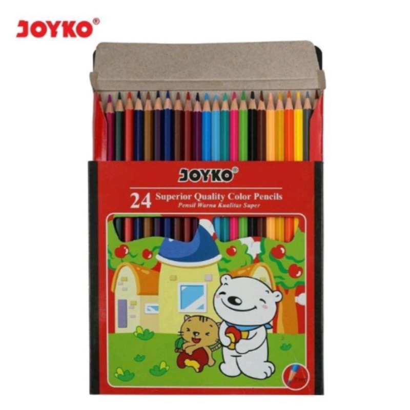 

Pensil warna 24 warna panjang joyko CP-24PB (original)