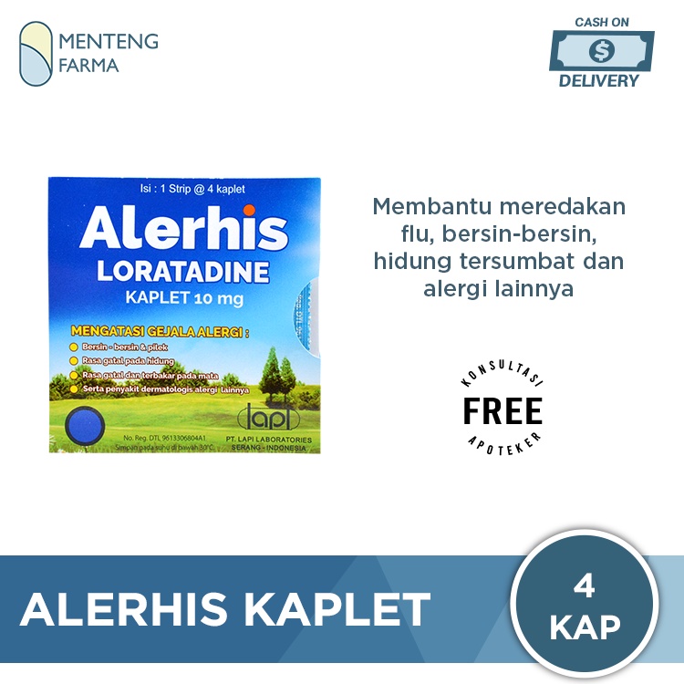 Alerhis 4 Kaplet - Obat Flu dan Alergi