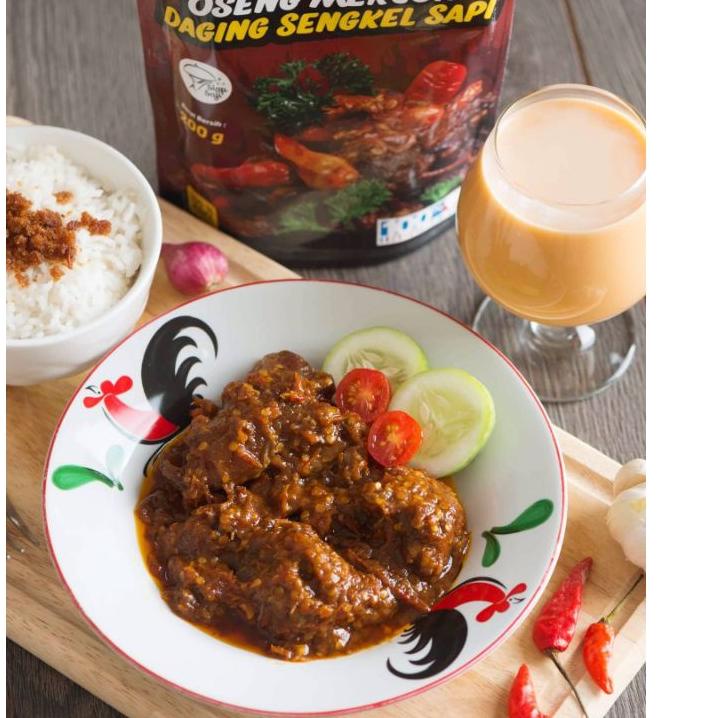 

✲ LEVEL 1 OSENG MERCON DAGING SENGKEL SAPI (200GR) / TIDAK TERLALU PEDAS ☂