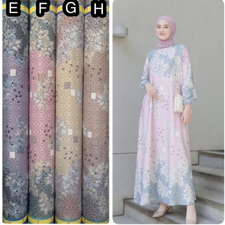 ✨11.11✨ Bahan Kain Maxmara lux motif Deli terbaru Grade A/Terbaru