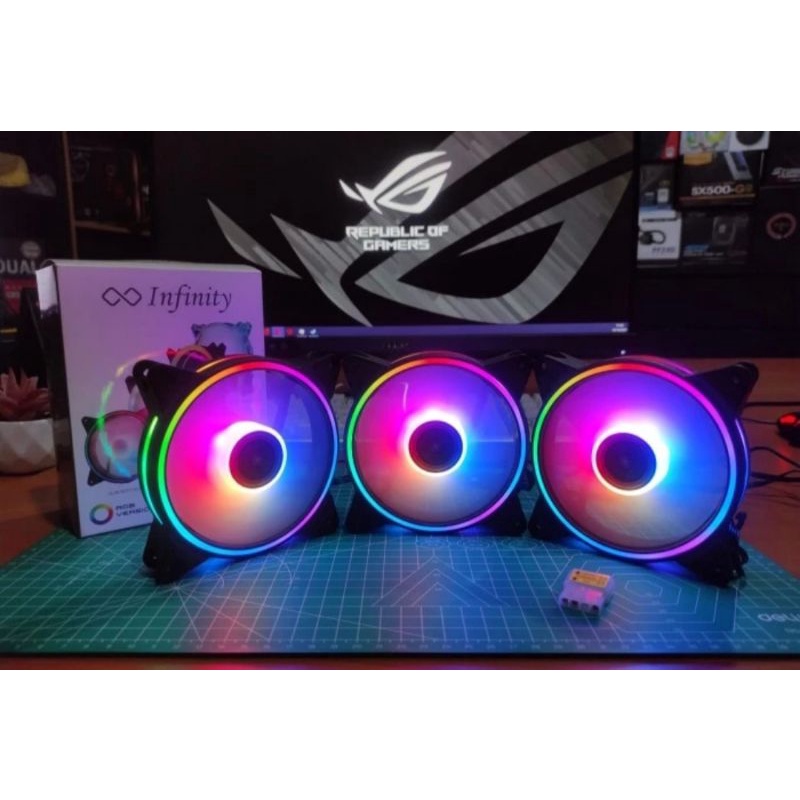 Fan Casing Infinity RGB Version Auto RGB Doubel Ring 120mm