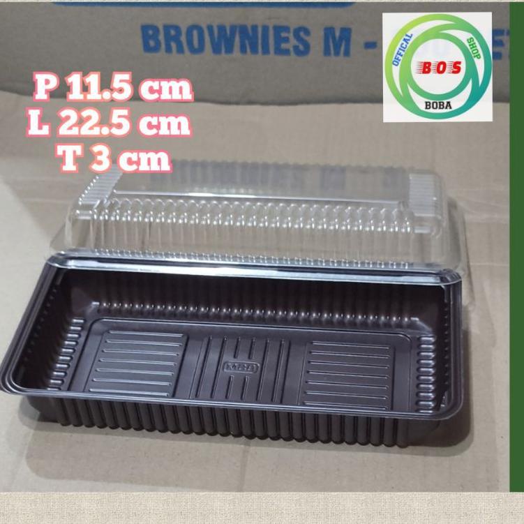 ☊ Mika Brownies Medium - Size M Kotak Bolu Brownies M merek BSM Mika Tebal ☝