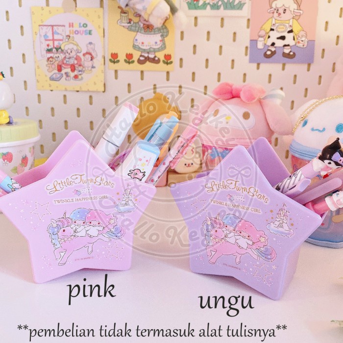 

Terlaris Tempat Alat Tulis Pen Pensil Bolpen Bentuk Bintang Little Twin Stars