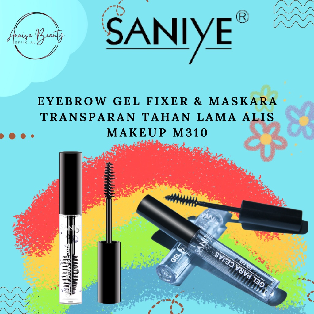 [100%ORIGINAL] SANIYE Eyebrow Gel Fixer &amp; Maskara Transparan Tahan Lama Alis Makeup M310