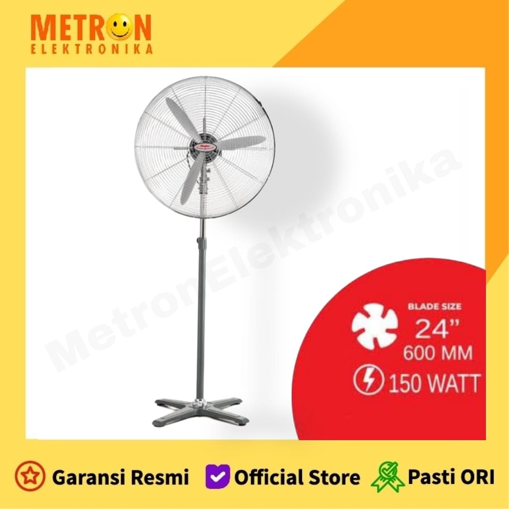 Kipas angin Maspion PW602S / Stand Fan Besi Maspion 24&quot; PW 602S