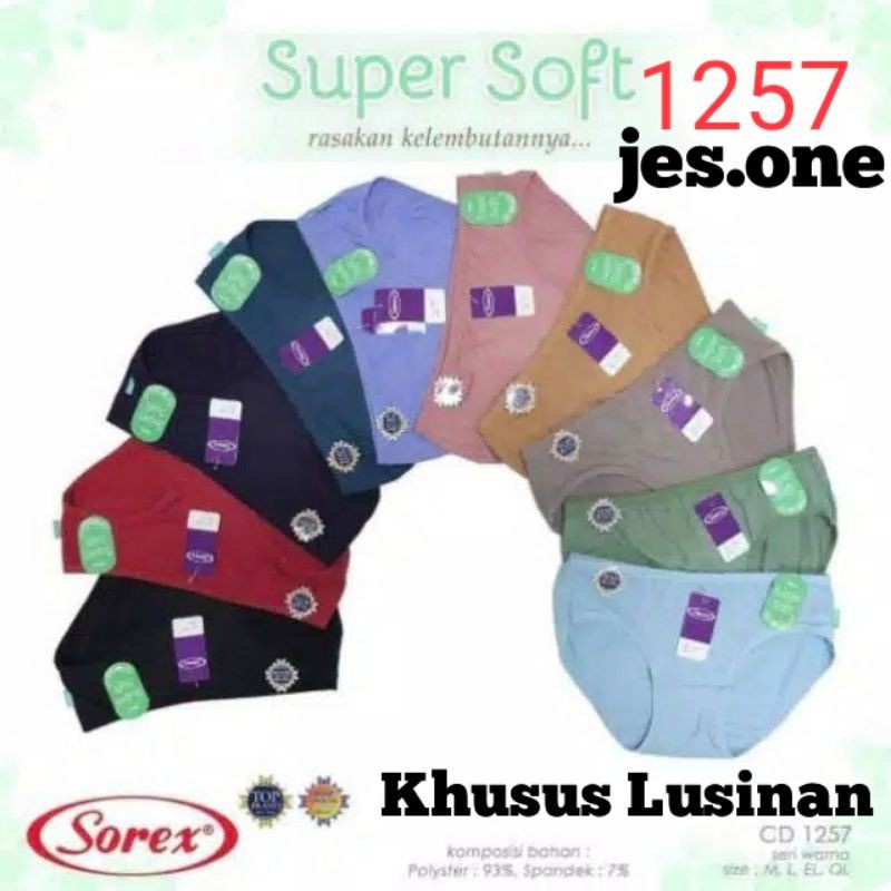 Grosir sorex 1257 khusus lusinan 12pc CD cewek TOKO KEANULOVA