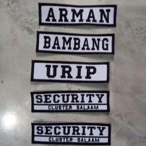

HANYA HARI INI Bet Nama // Name Tag // Nama Dada // Papan Nama Bebas Request (Max 12 Huruf)