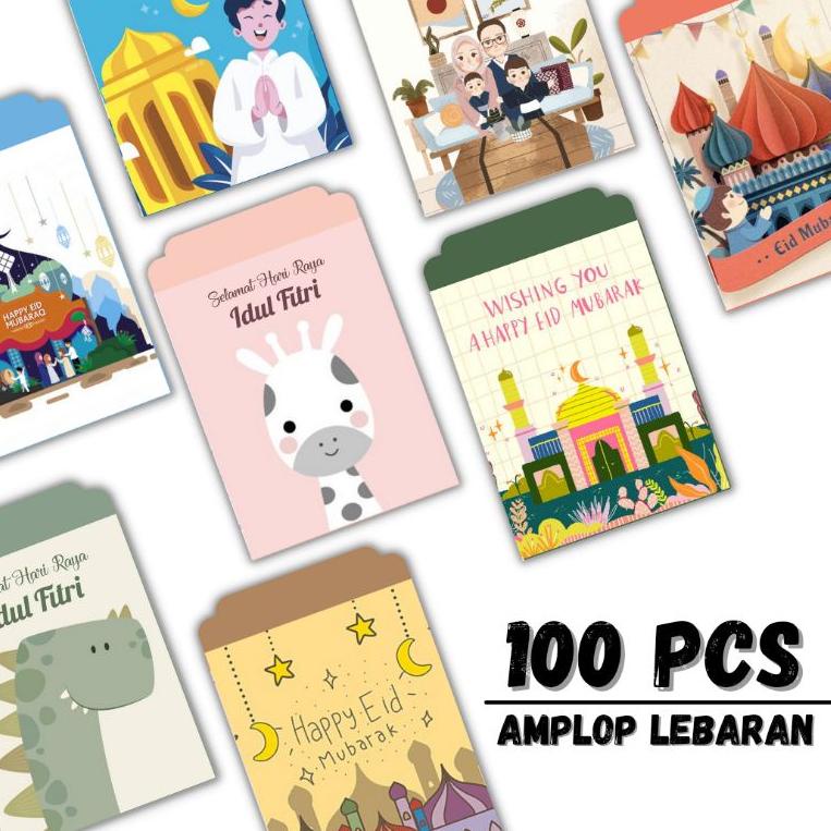 

E90 AMPLOP LEBARAN 100 PCS ANGPAO LEBARAN KARAKTER ANAK BEST RATING ↠