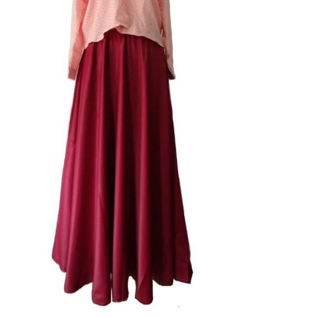 ♠ Rok satin velvet premium / Rok Muslim / Rok Panjang / Rok Pesta ➸