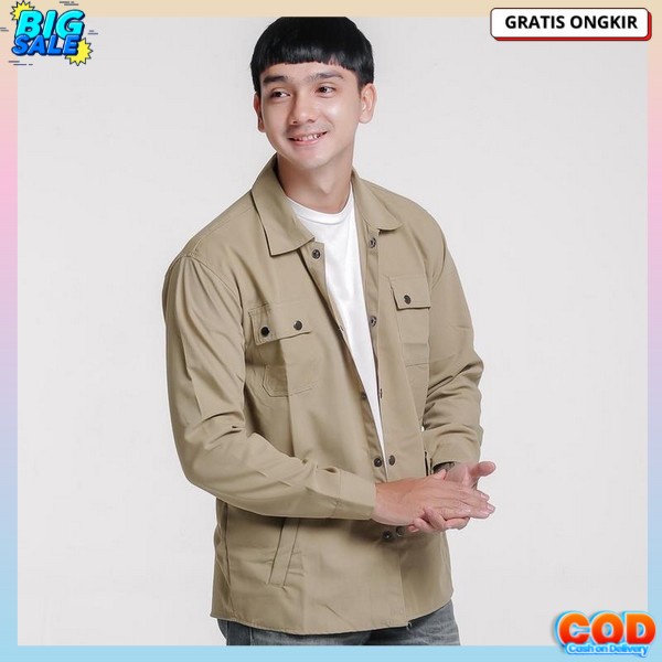 Bj Kerja Berkerah Kameja Polos Pria Formal Cesual Keneja Pria Import Premium Atasan Bju Kemejs Cwo K