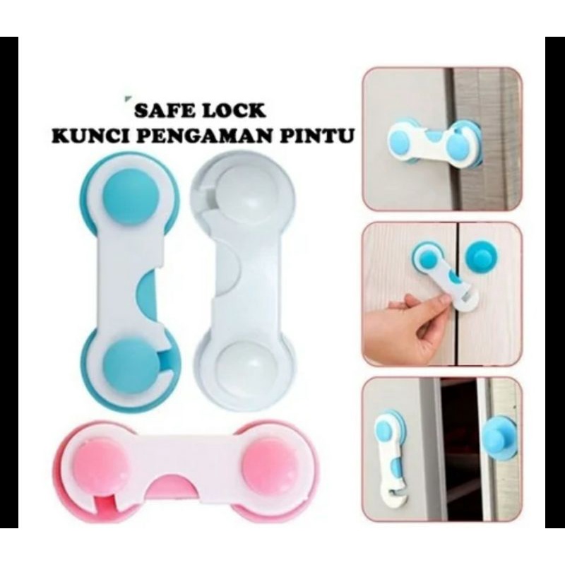 Safety Lock Safe Lock Pengaman Kulkas Lemari Laci Furniture Baby Safety Lock Band