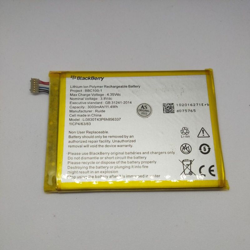 BATRE BATERAI BLACKBERRY AURORA BBC100-1
