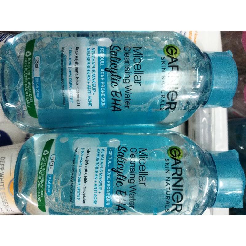 Garnier Micellar Water Salicylic Blue  - Single 125 ml Skincare Pembersih Wajah