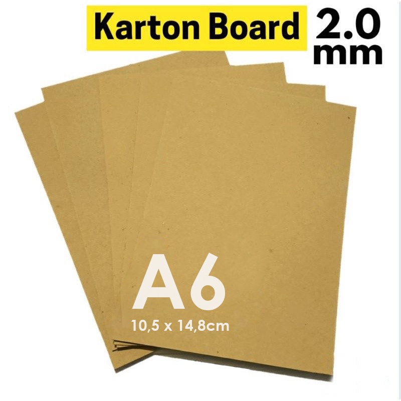 

[Perlembar] A6 - Board No. 30 Tebal 2 mm - Karton Kuning Yellow Board