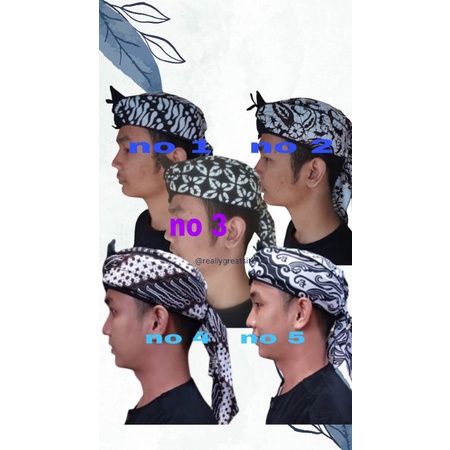 Udeng Blangkon pria modern khas Sunda model Ikat Totopong kekinian