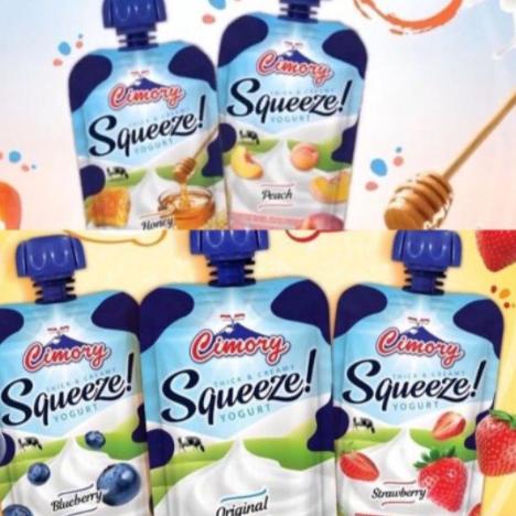 

☞ CIMORY Squeeze Yogurt Pouch 120gr (6 pcs) ♨