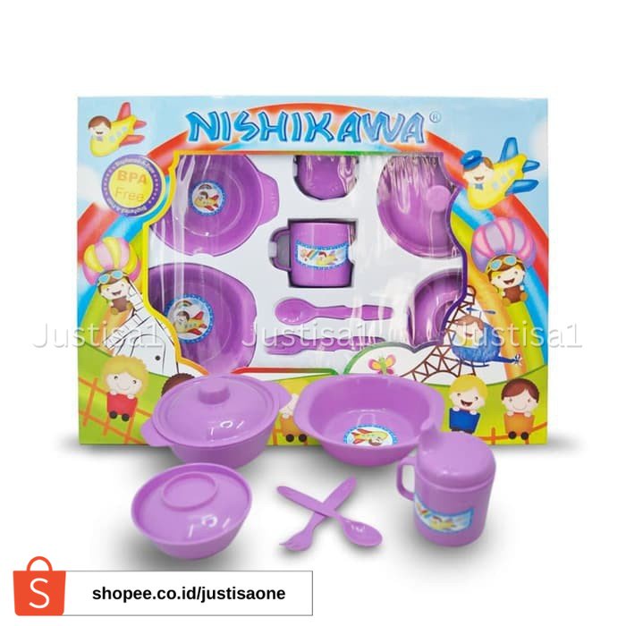 SALE !!! Nishikawa - Feeding Set Bayi - Large / besar | Peralatan makan bayi