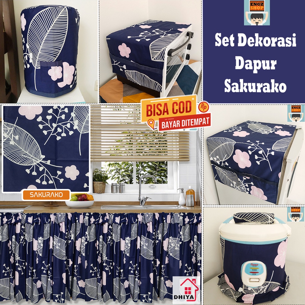 Set Dekorasi Dapur Sakurako