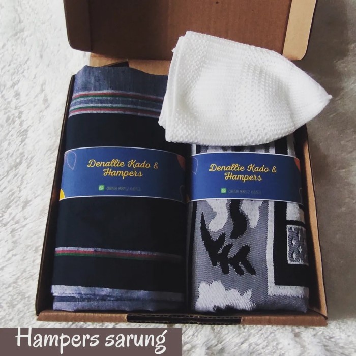 

Hampers sarung lebaran /parcel lebaran/ kado guru pria/ kado cowok
