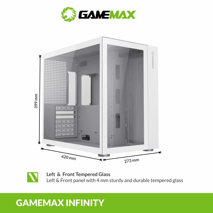 GameMax Infinity ATX Gaming PC Case