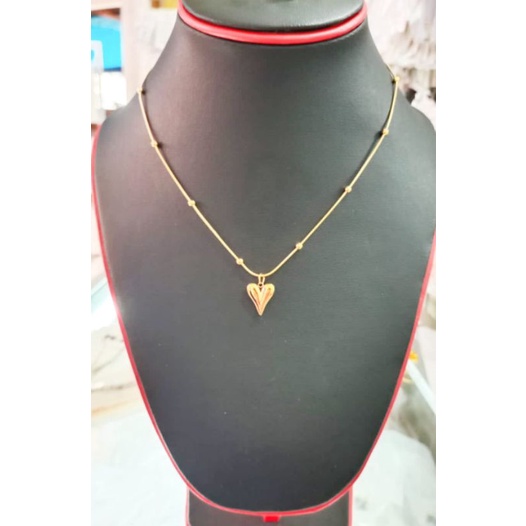 Kalung Wanita Titanium Bentuk Love Asli 100% Anti karat,Luntur dan Alergi