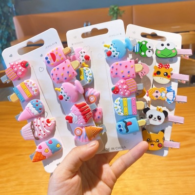 ⭐️𝐈𝐇𝐒 𝟔𝟗𝟑 𝐋𝐚𝐦𝐩𝐮𝐧𝐠⭐️Jepit Rambut Anak Korea Hairpin HairClips Jepitan Rambut Karakter 10pcs