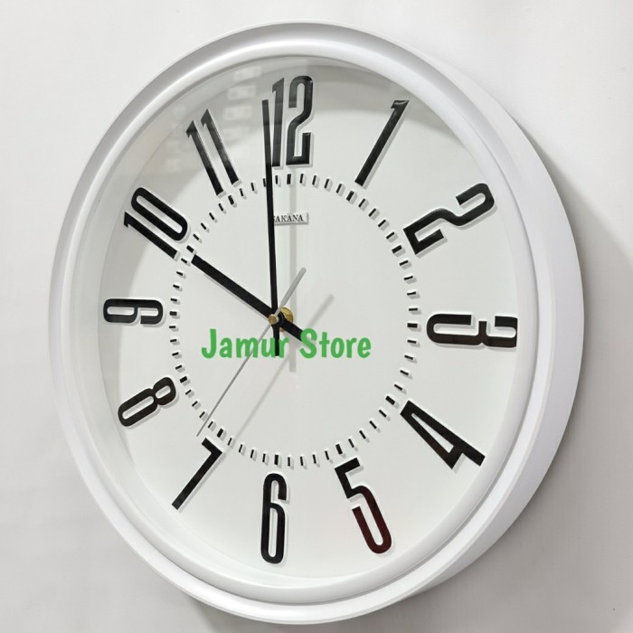 Terlaris Wall Clock Sakana 550 Putih/Jam Dinding Sakana 550 Original Sakana