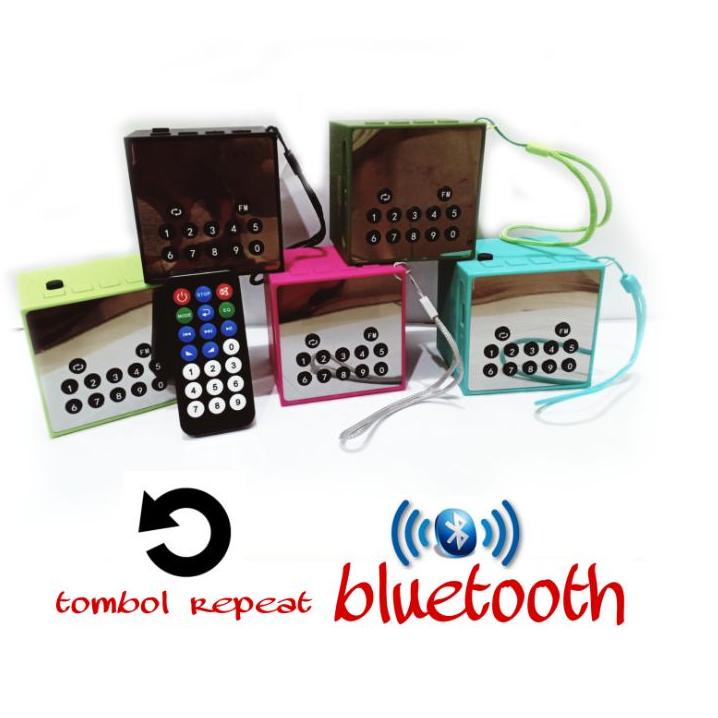 ✬ Speaker remote control ada tombol repeat tp666 bt tp 200 bisa buat micro SD hafalan alquran dan ma