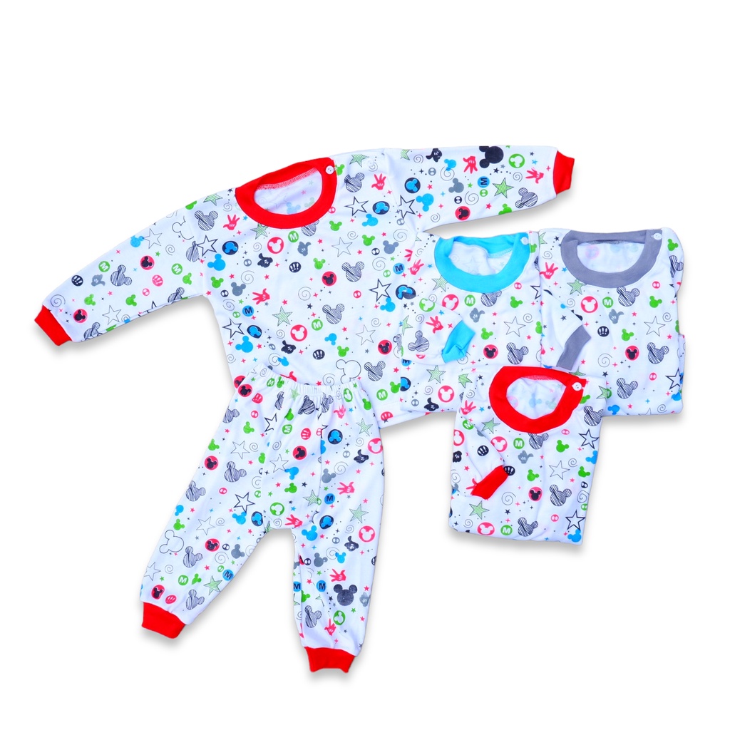 ISI 3PC SETELAN BAJU BAYI SNI CELANA PANJANG PAMPERS 3-18 BULAN SERUNI BABY