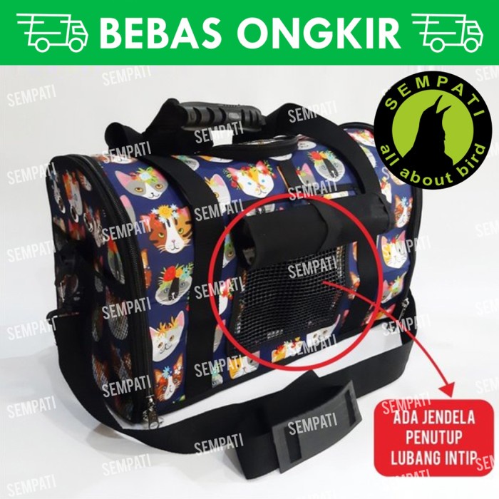 Terlaris Tas Hewan Pet Cargo Selempang Jinjing Bawa Hewan Burung Kucing Tashwn
