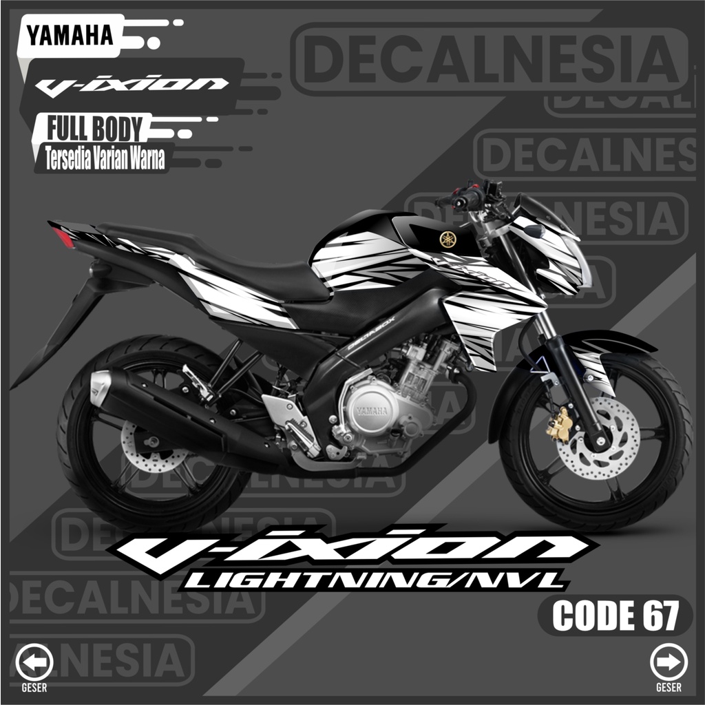 Sticker Decal Vixion Lightning NVL Full Body Stiker 2012 2013 2014 2015 Simpel Motor Yamaha Variasi 