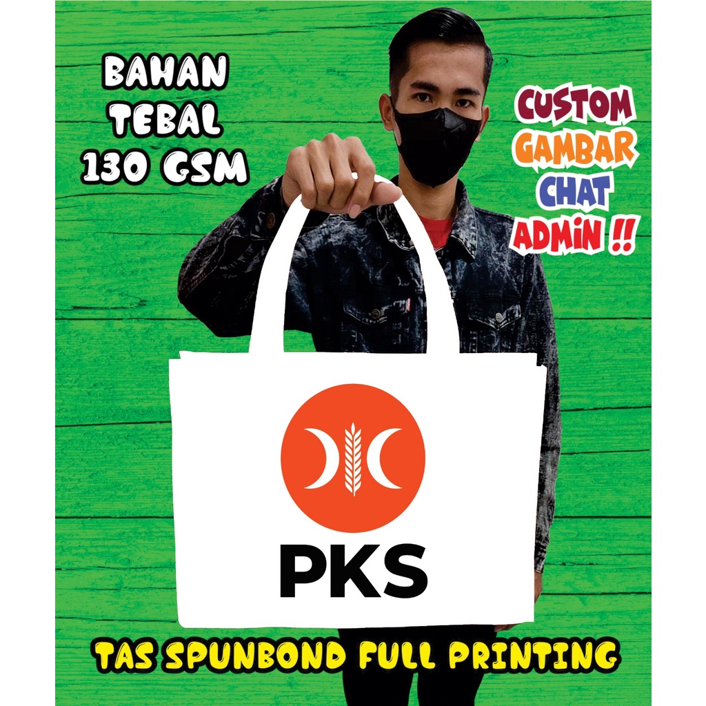 

Totebag PARTAI PKS/Tas Spundbond PARTAI PKS/Tas Custom Murah