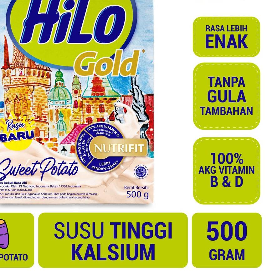

➦ Hilo Gold Sweet Potato Susu Tinggi Kalsium Rendah Lemak 500 gram ✴