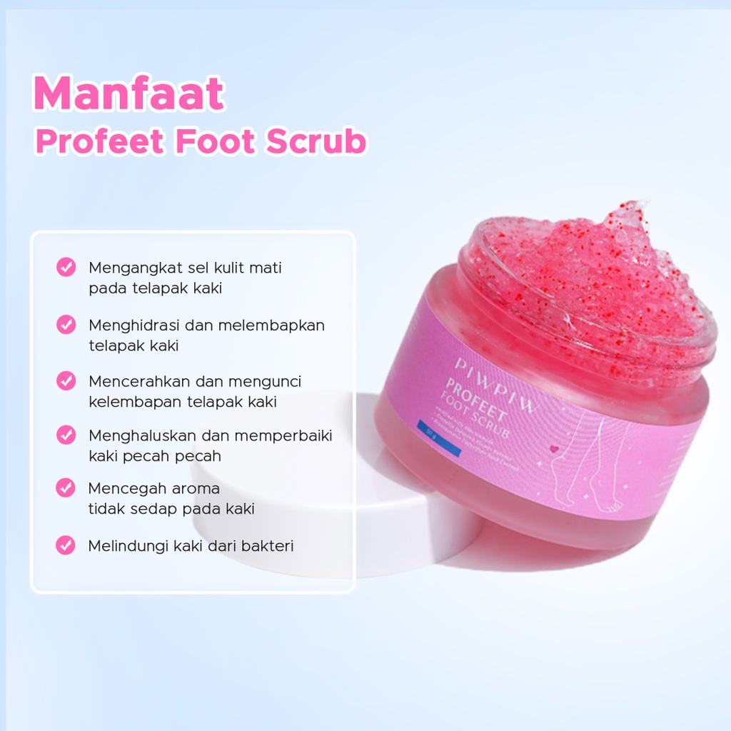 PIW PIW Foot Scrub Merawat Kaki Pecah Pecah Pengangkat Sel Kulit Mati