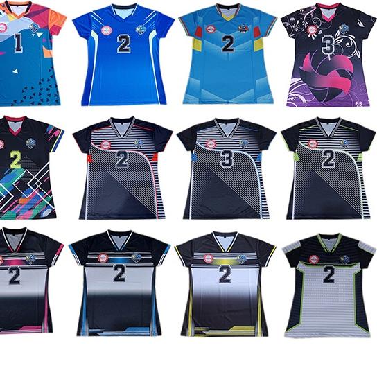 Baru -  Jersey kaos atasan voli putri full printing/ olahraga bola voli proliga 