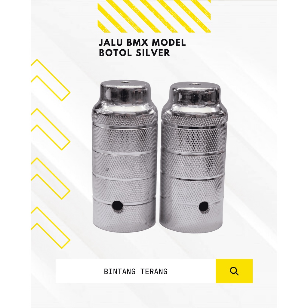 Jalu BMX Model Botol Warna Silver/Jalu Sepeda BMX Silver