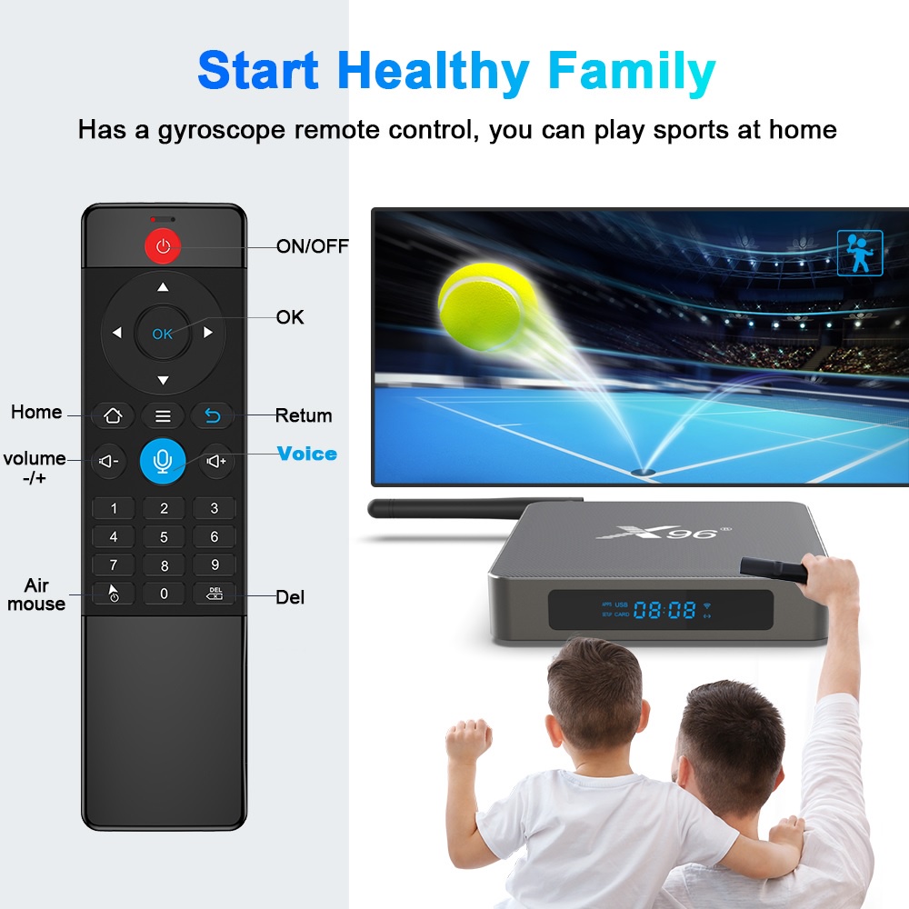 X96 X6 - Android 11 Smart TV Box 8K UHD