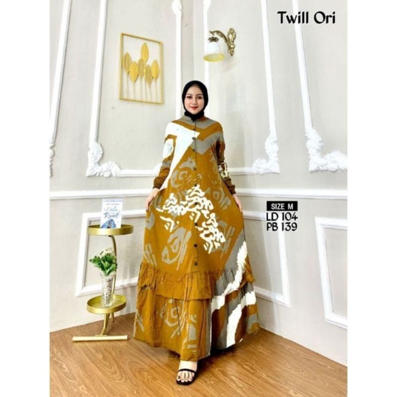 GAMIS TWILL ORI KANCING REMPEL TUMPUK