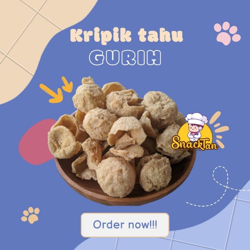 

KRUPUK TAHU BULAT/KRIPIK KULIT TAHU