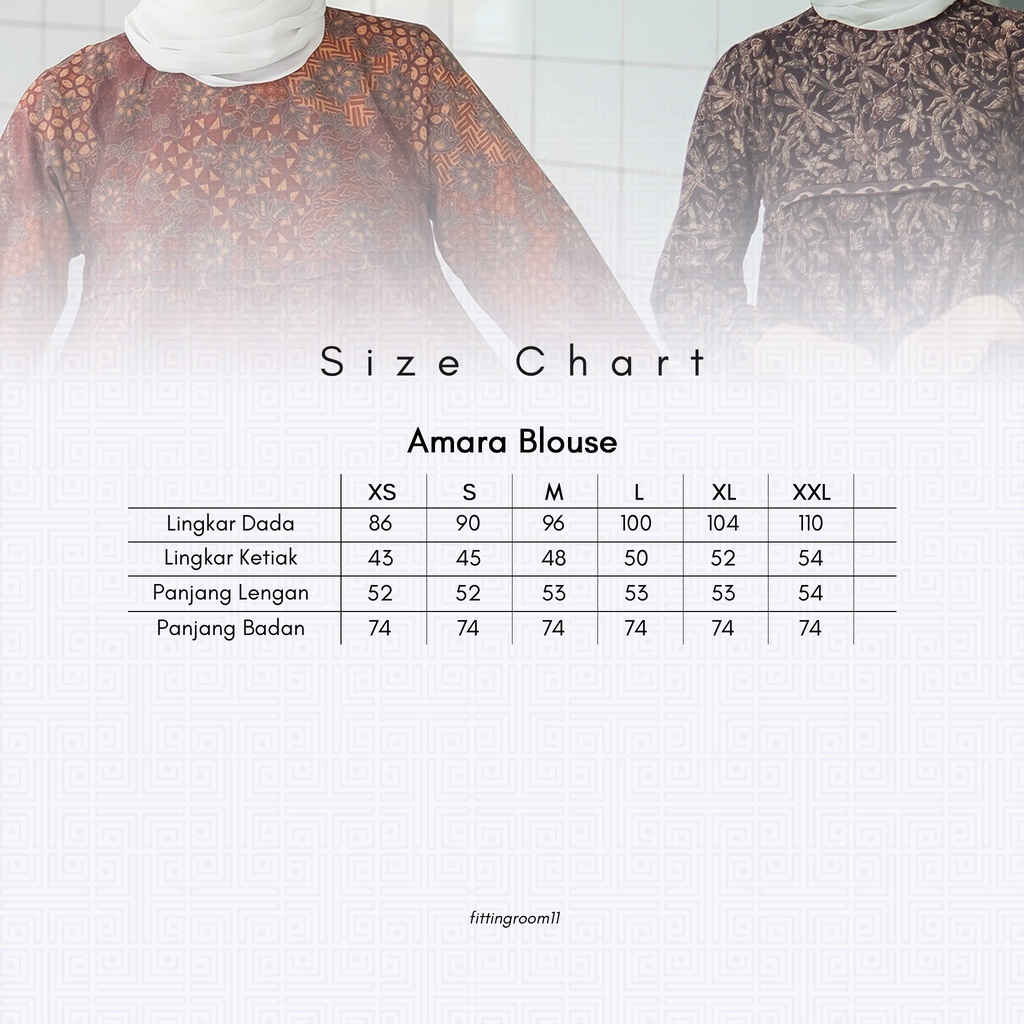 FITTINGROOM11 Blouse Batik - Amara Batik Bunga