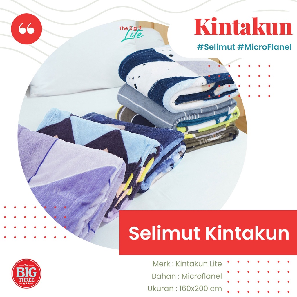 Kintakun Lite Selimut Flanel / Halus Motif Aydan Cerchio Gardenia Verlin Riana Neva Davis Marcatore Harvey Mosaic Mossphlox Triangolo Twisty Vista - SLMT KINTAKUN LITE