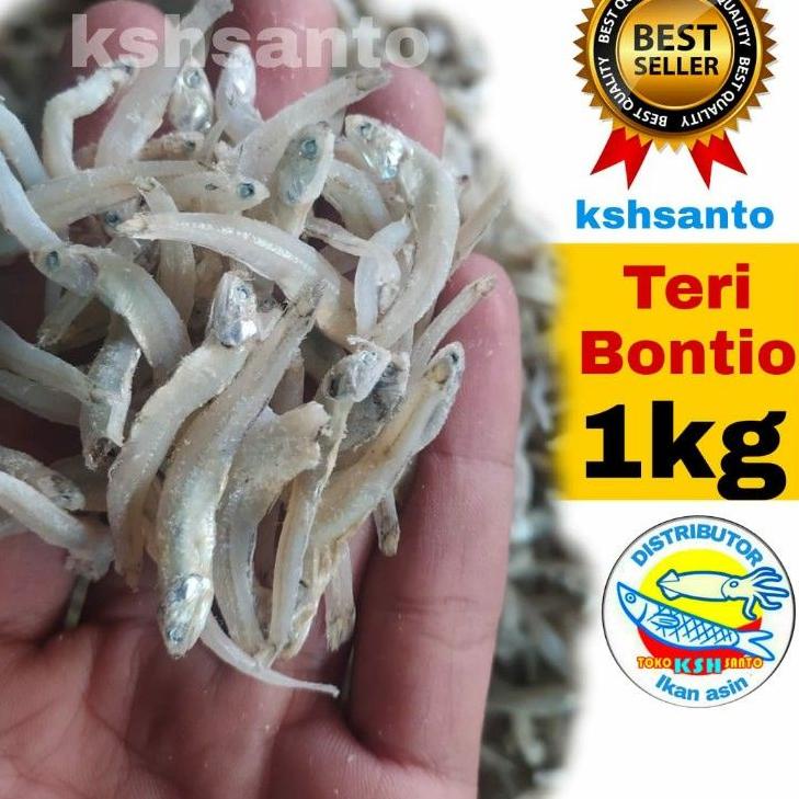 

☏ Ikan asin teri bontio vip-1kg ☛