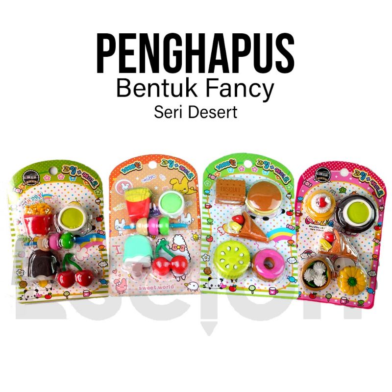 penghapus bentuk fancy new / penghapus kekinian