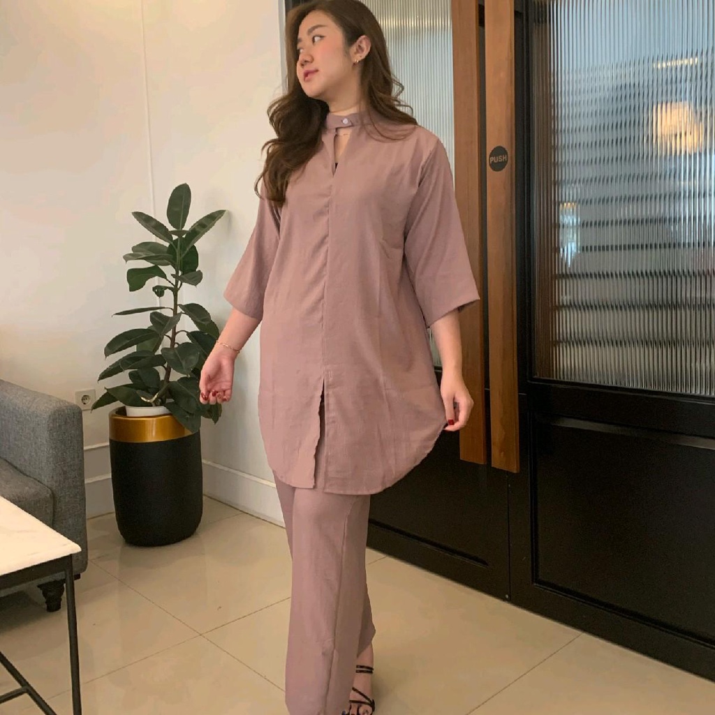 Mozza set | Oneset tunik lengan 3/4