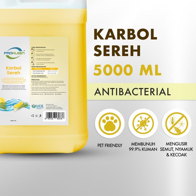 ✯ PROKLEEN Karbol Sereh Antibacterial 5L Konsentrat ➾